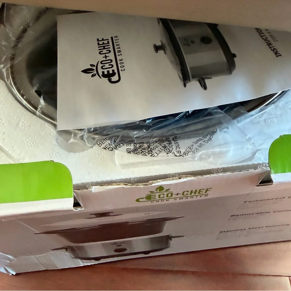 Eco+Chef 4 QUART STAINLESS STEEL SLOW COOKER